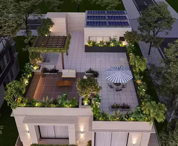 Terrace Garden 3D model