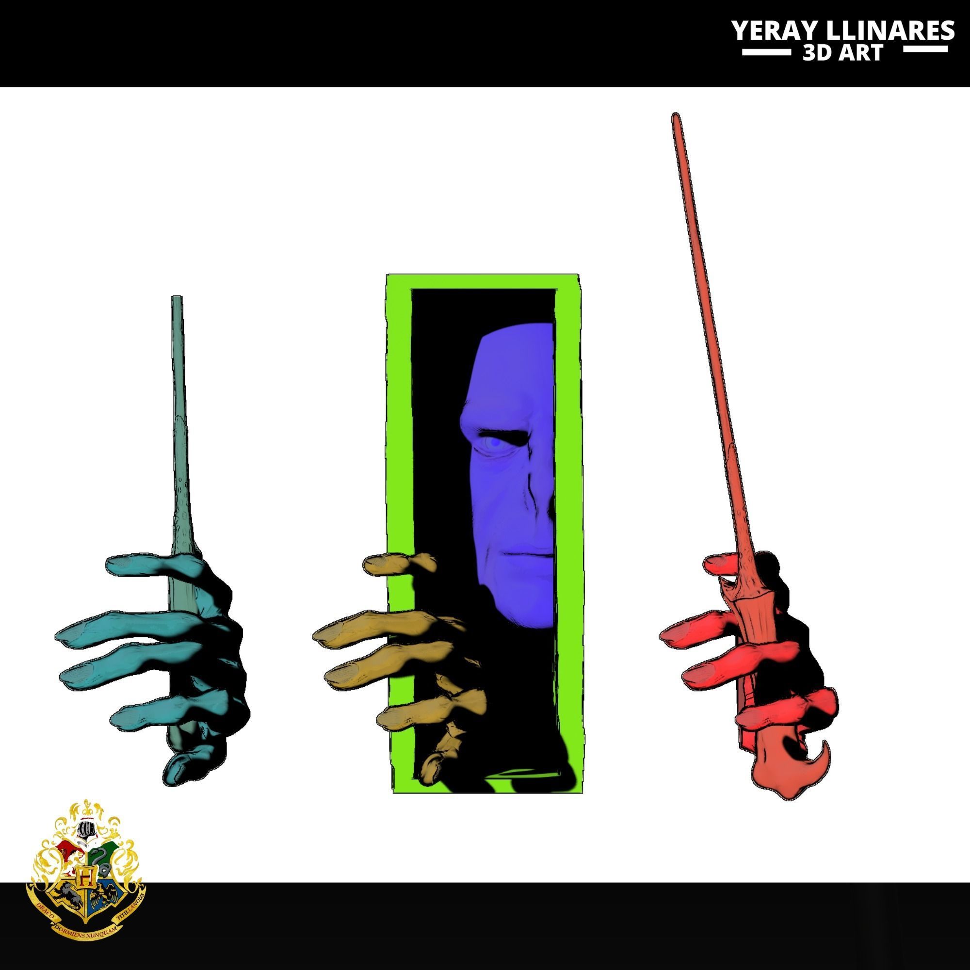 BOOK NOOK VOLDEMORT DE HARRY POTTER UNIVERSE 3D print model_7