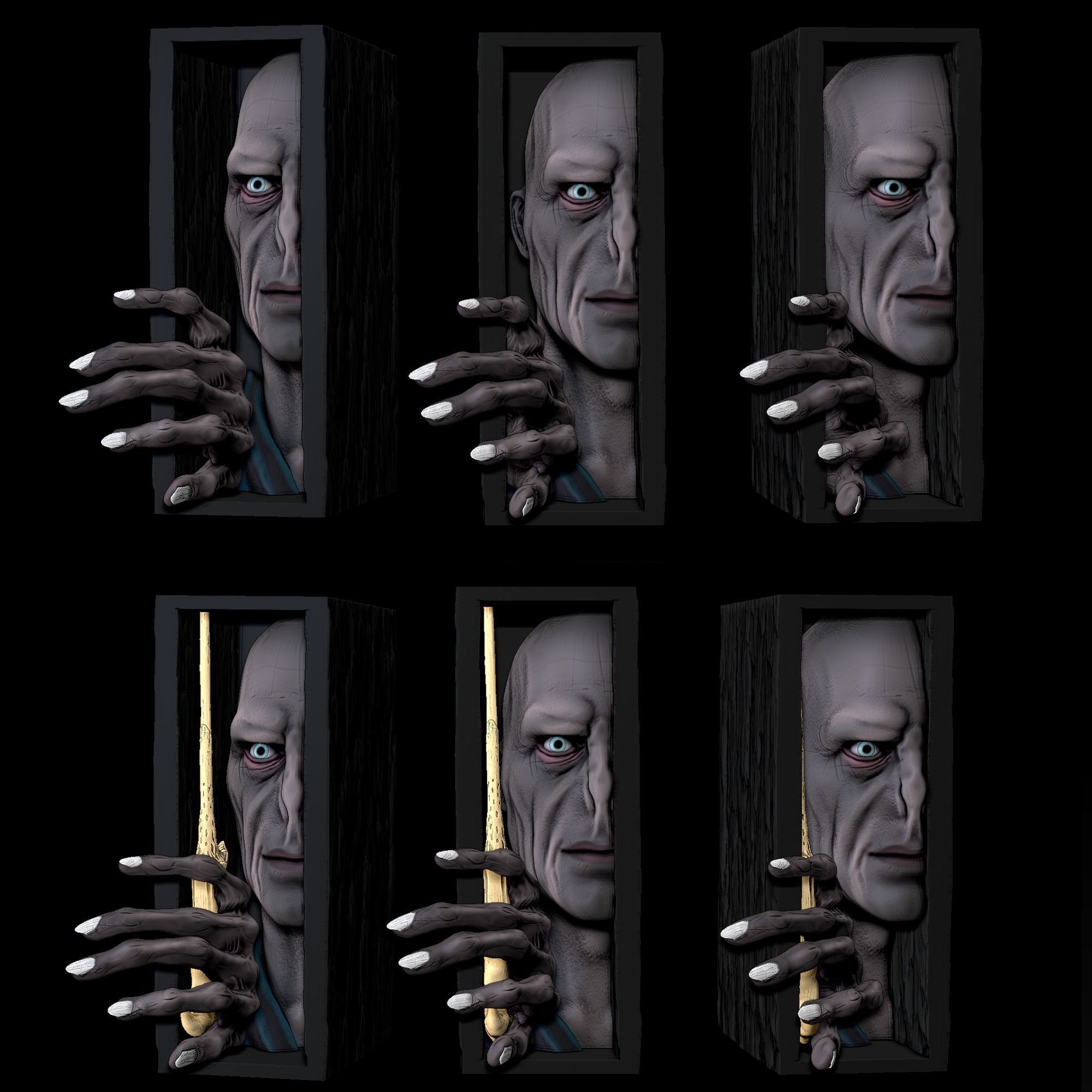 BOOK NOOK VOLDEMORT DE HARRY POTTER UNIVERSE 3D print model_2