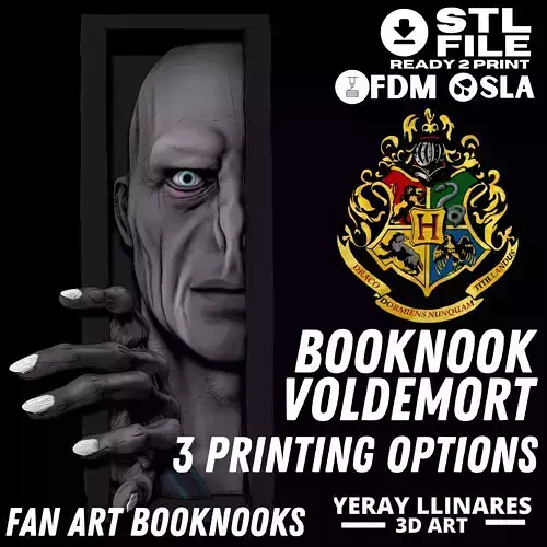 BOOK NOOK VOLDEMORT DE HARRY POTTER UNIVERSE 3D print model