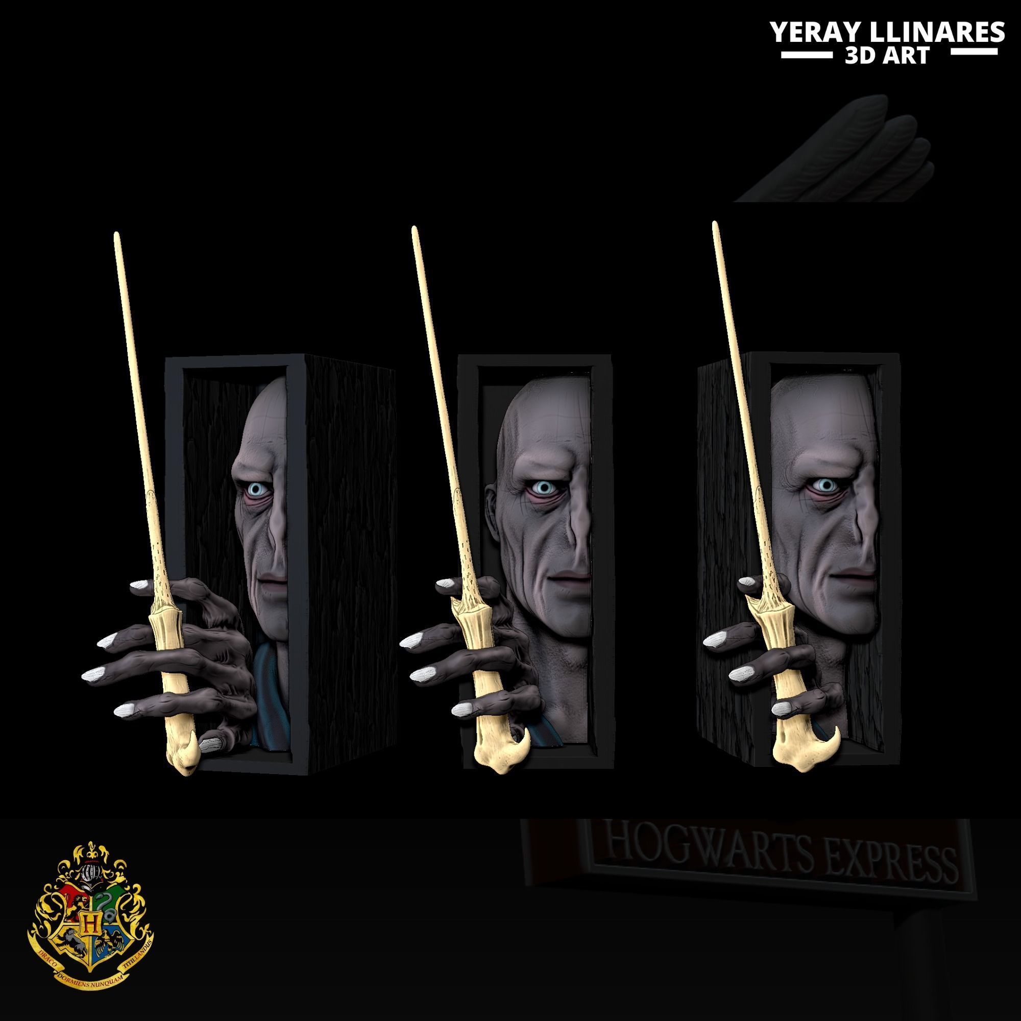 BOOK NOOK VOLDEMORT DE HARRY POTTER UNIVERSE 3D print model_3