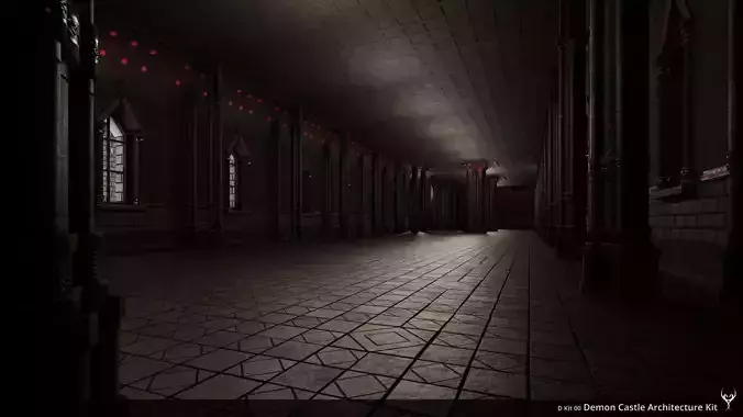 D Kit 00 Demon Castle Architecture Kit - Hall Kit