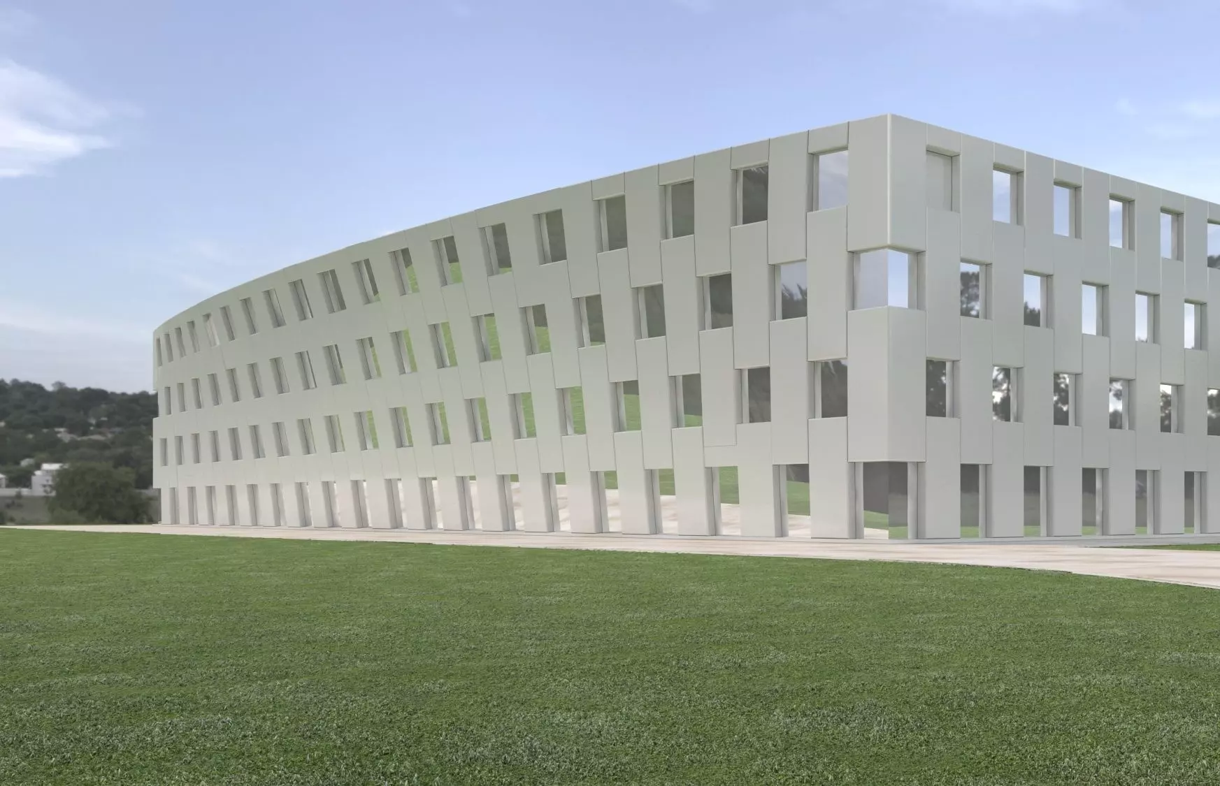 Public Building 3D model_0
