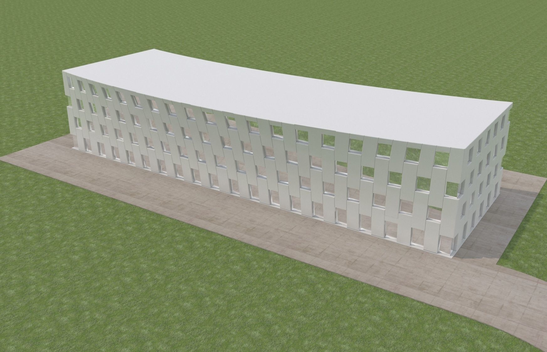 Public Building 3D model_1