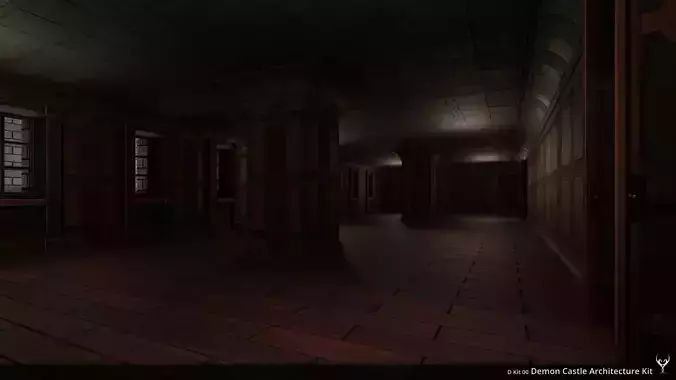 D Kit 00 Demon Castle Architecture Kit - Room Kit