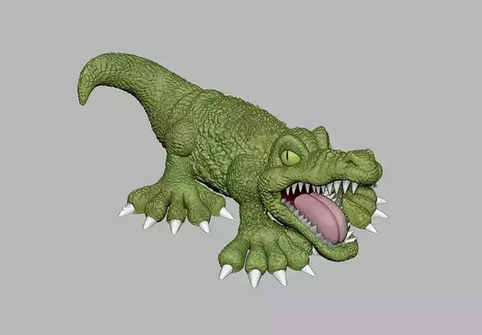 MONSTER CROCODILE - Original Art 3D print model