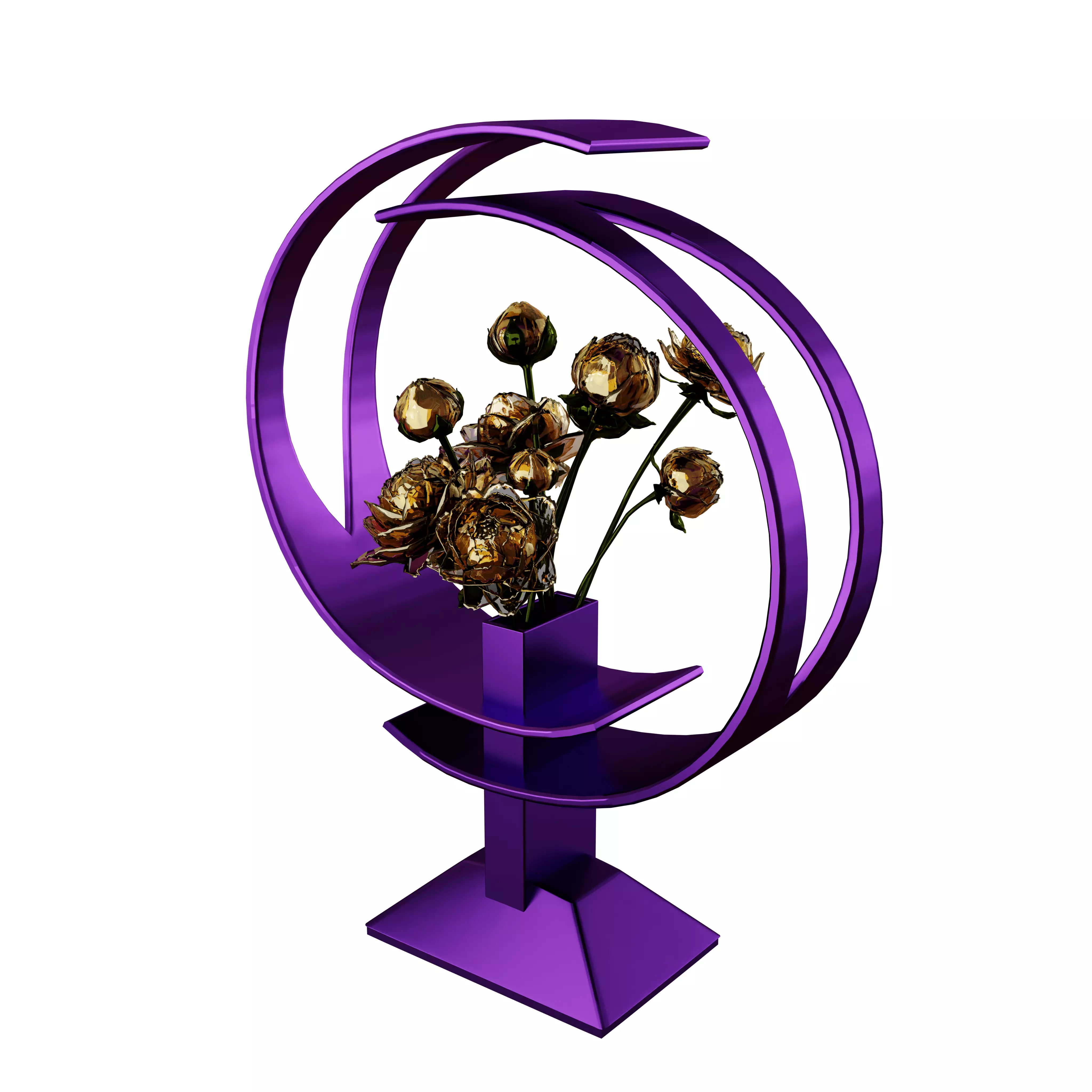 Modern interior vase Free 3D model