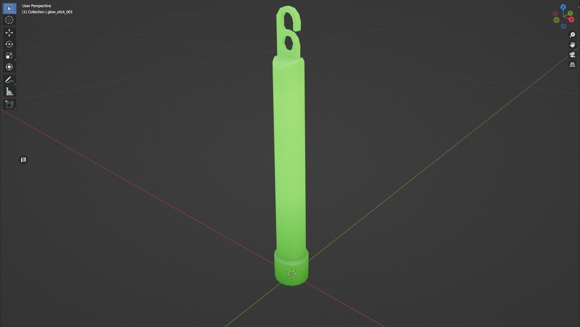 Stylized Glow Stick Low-poly 3D model_12