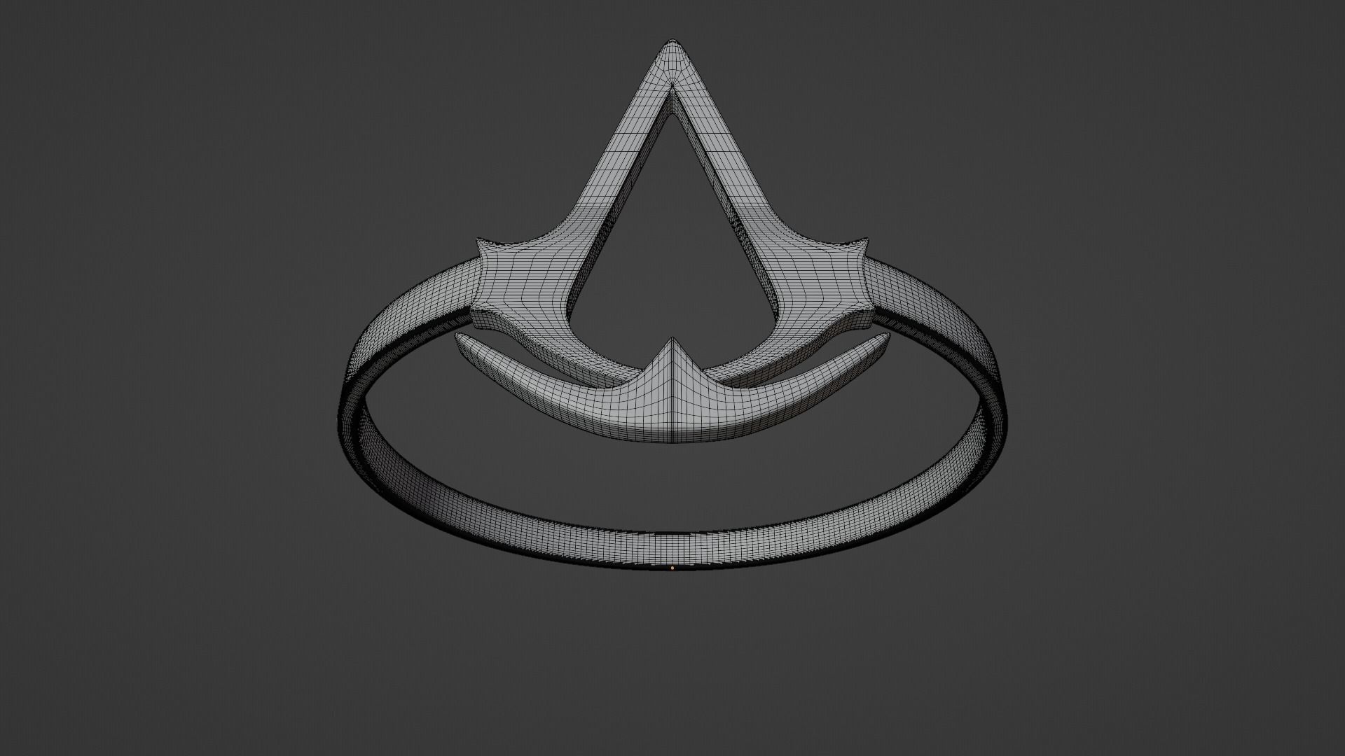 Assassins Creed Symbol Ring Free 3D print model_7
