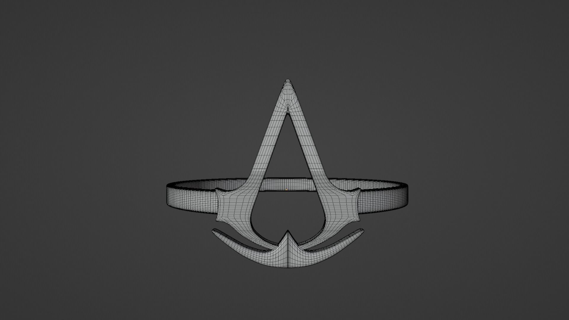 Assassins Creed Symbol Ring Free 3D print model_6