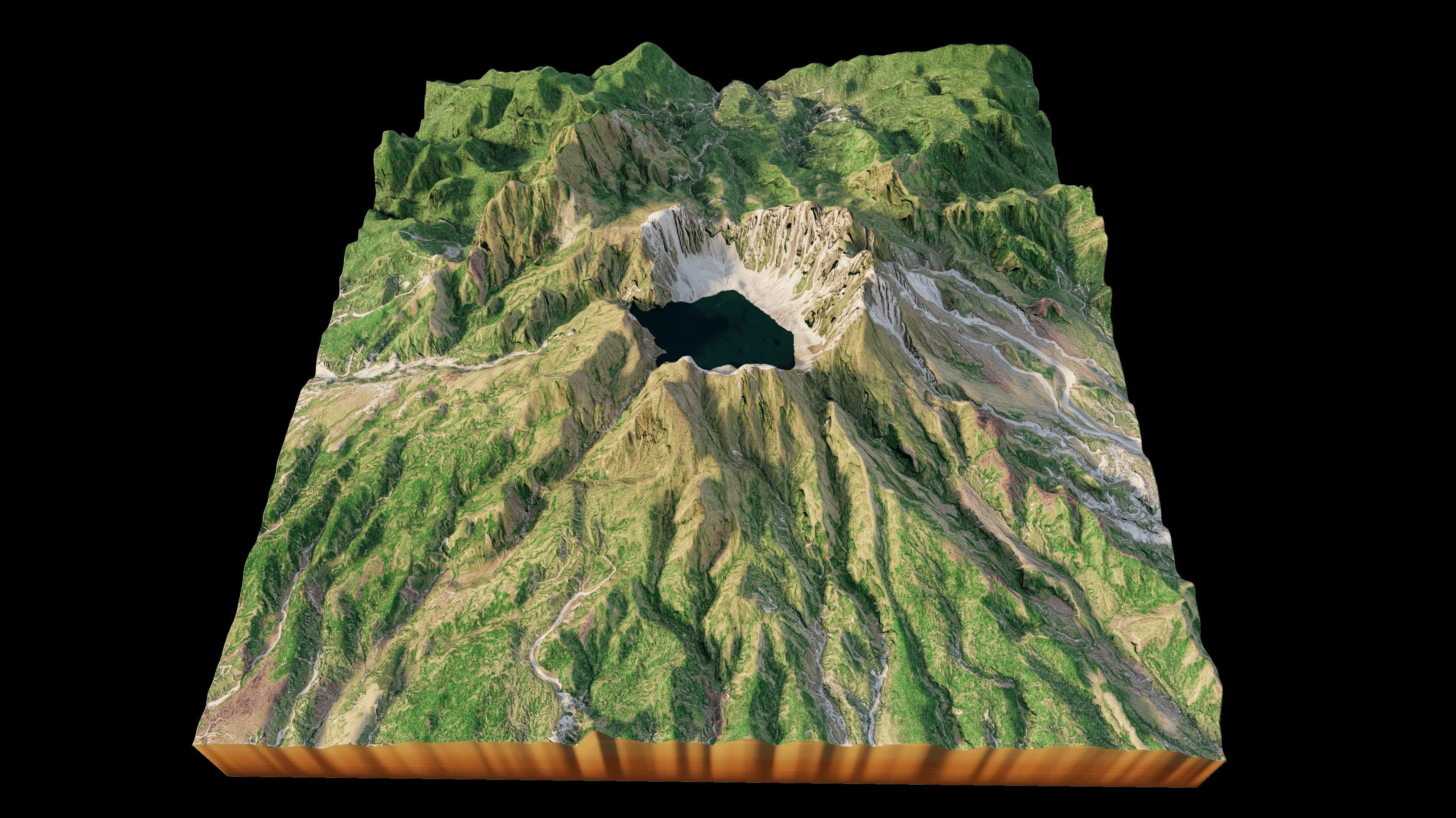 Pinacabo Shell Mount Pinatubo 3d model terrain 3D model | CGTrader