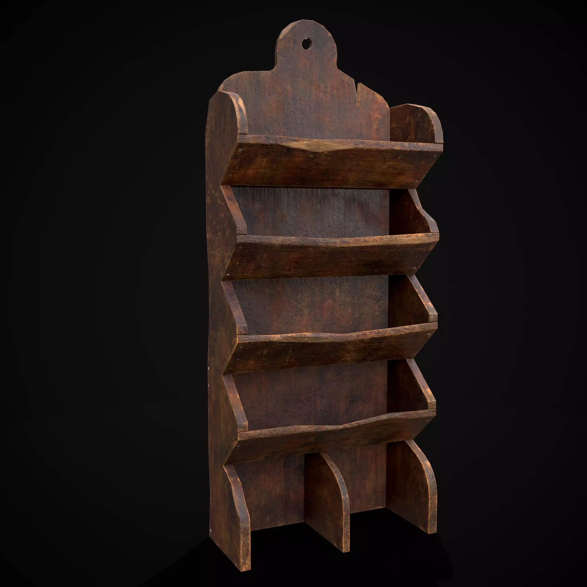 Utensils Cupboard Low-poly 3D model