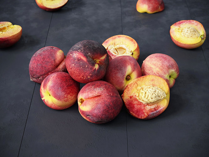 Peaches  3D model 2