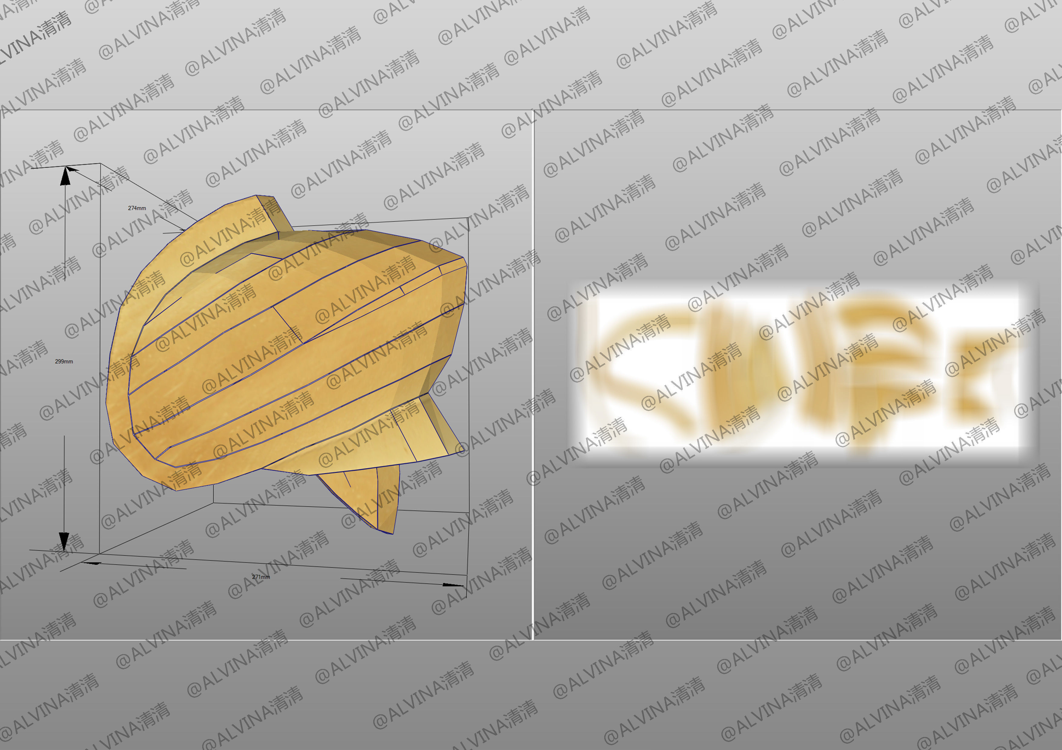 Fate Gilgamesh Armor - Cosplay Pepakura Foam Full Low-poly 3D model_8