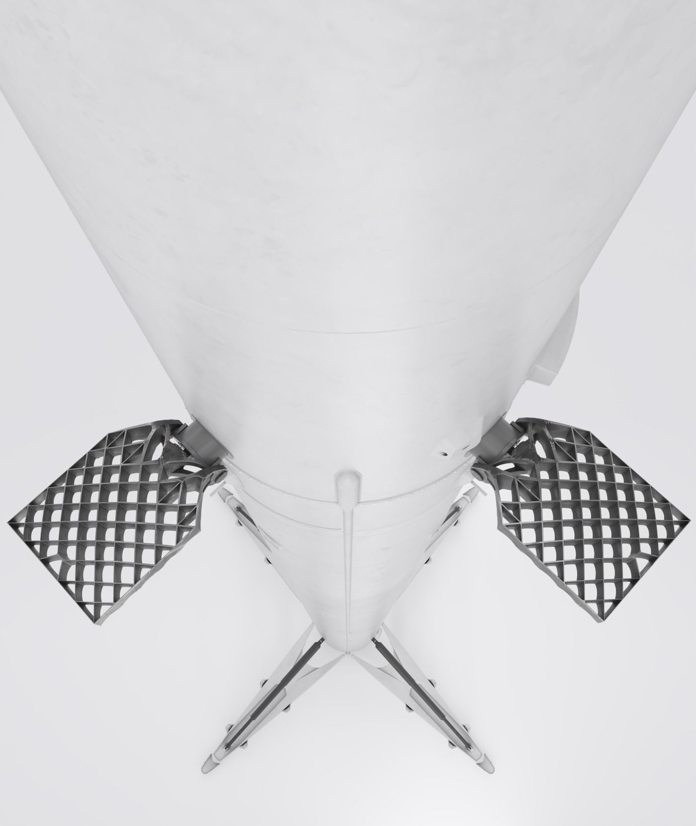 SpaceX Falcon Heavy Rocket 3D model_12