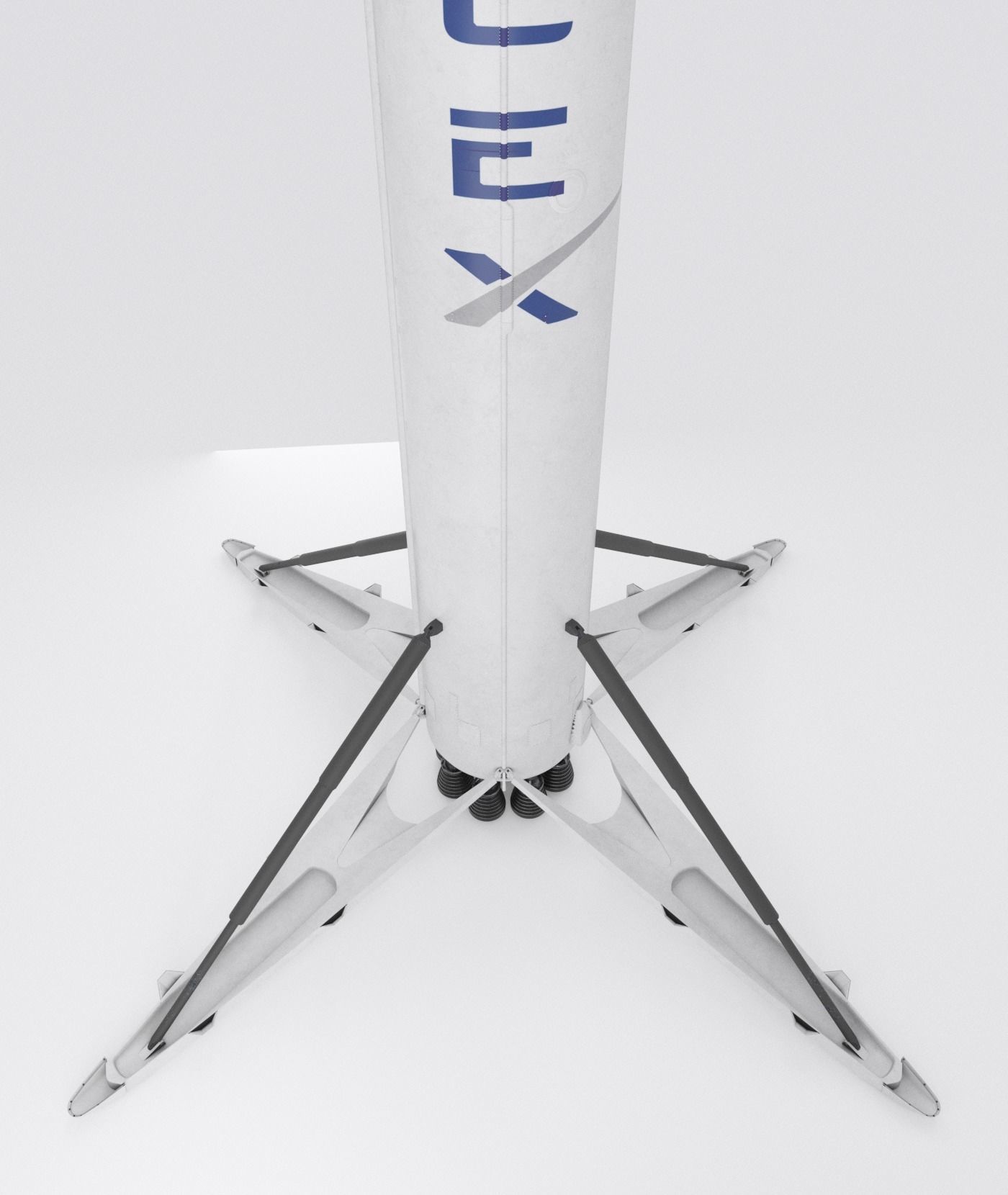 SpaceX Falcon Heavy Rocket 3D model_16