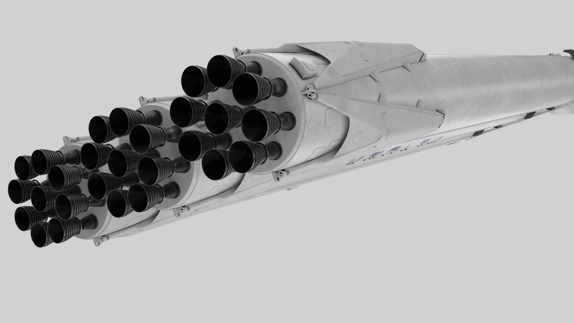 SpaceX Falcon Heavy Rocket 3D model_18