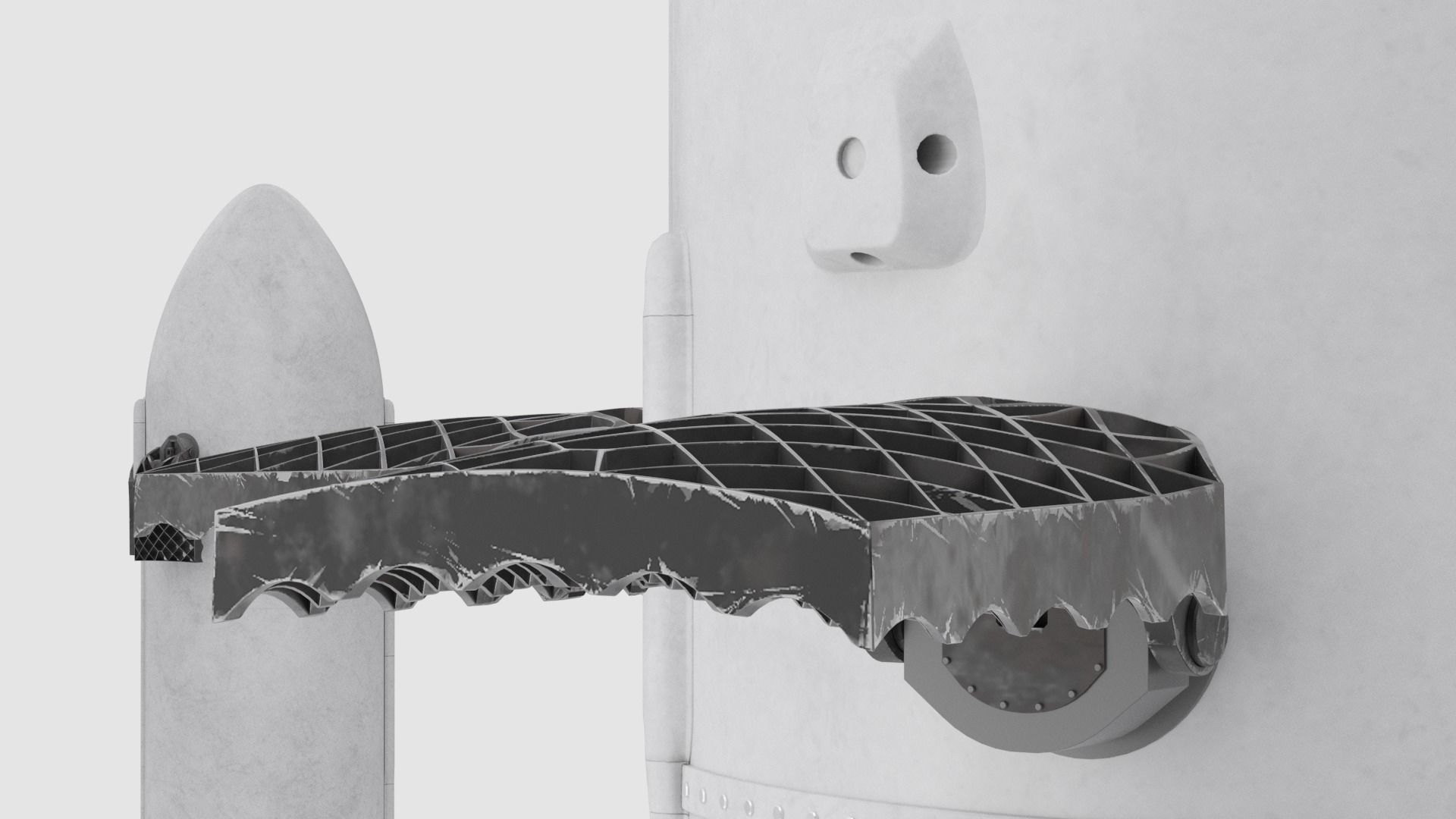 SpaceX Falcon Heavy Rocket 3D model_21