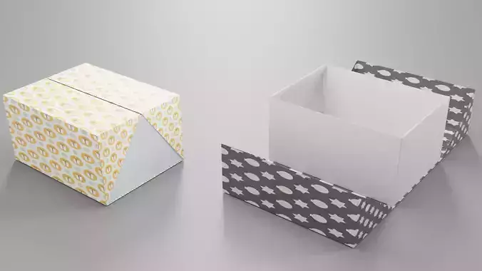 Gift Box for mockup 3D model