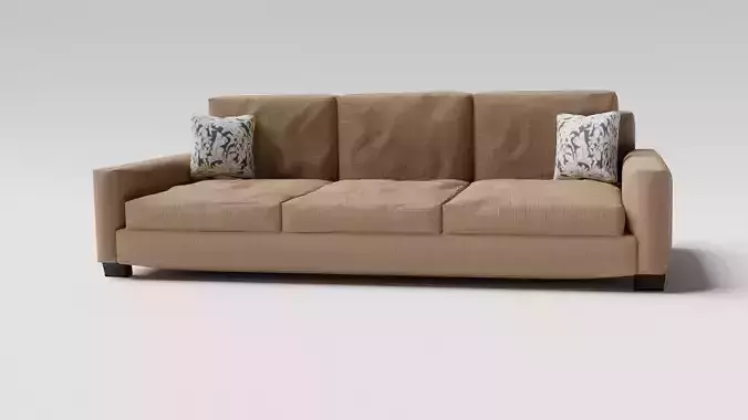 Sofa Couch With White Small Pillows - Sofa Model For Living Room