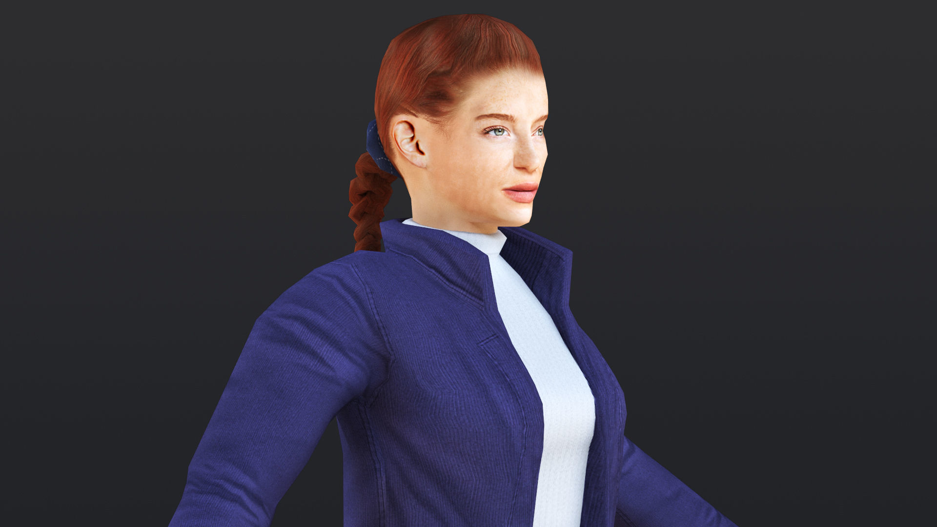 Woman 46 To 50 With 52 Animations 32 Morphs 3D Model Collection_27