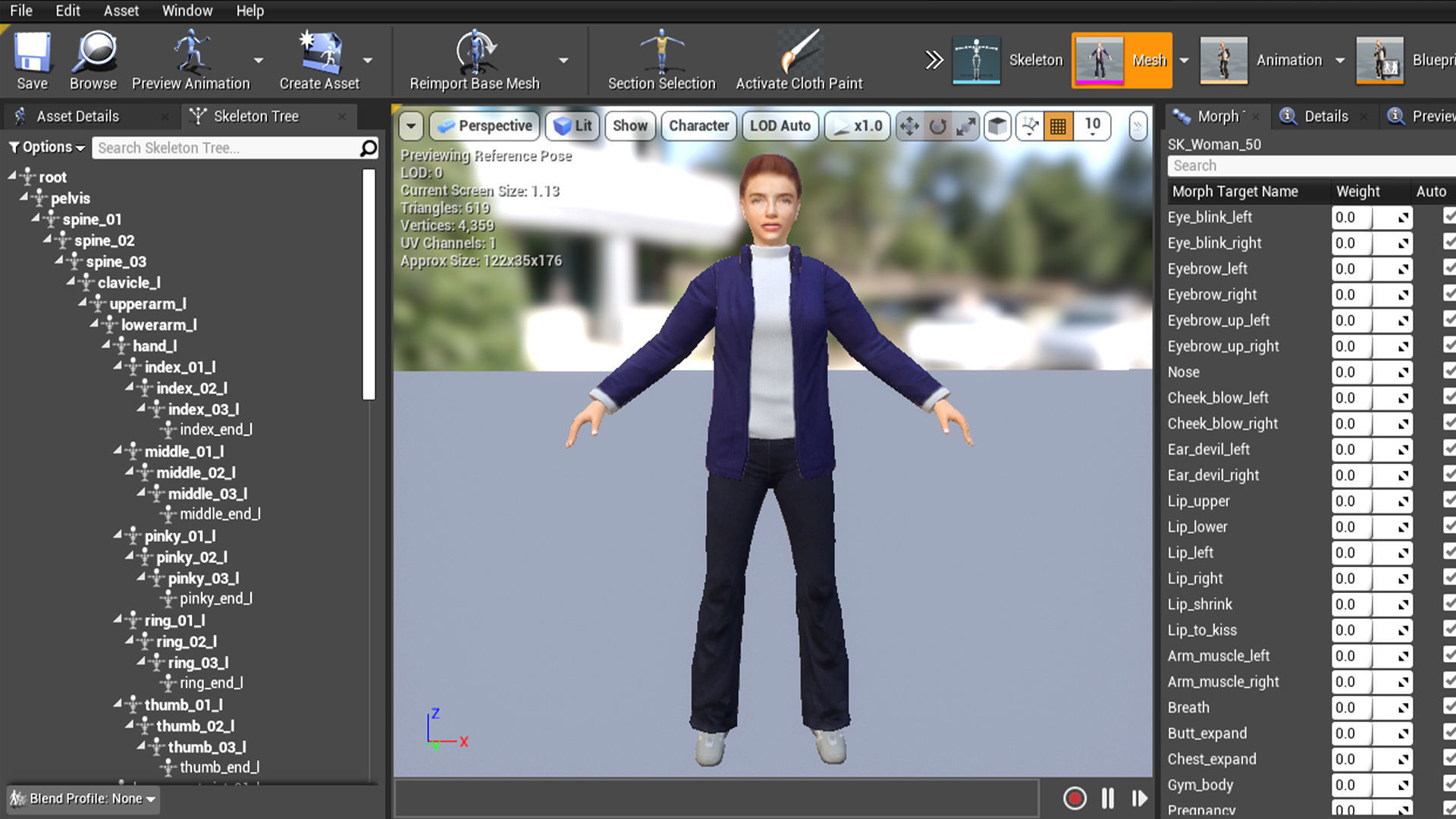 Woman 46 To 50 With 52 Animations 32 Morphs 3D Model Collection_28