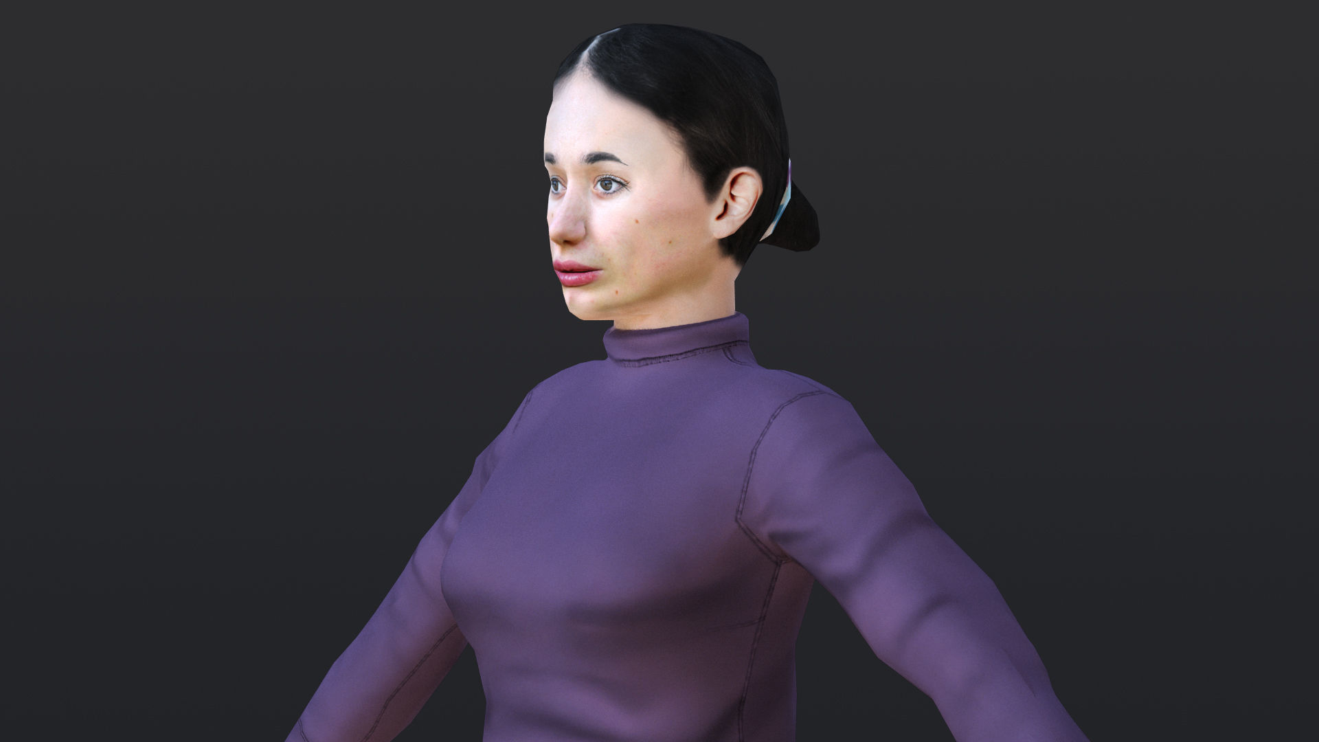 Woman 46 To 50 With 52 Animations 32 Morphs 3D Model Collection_15