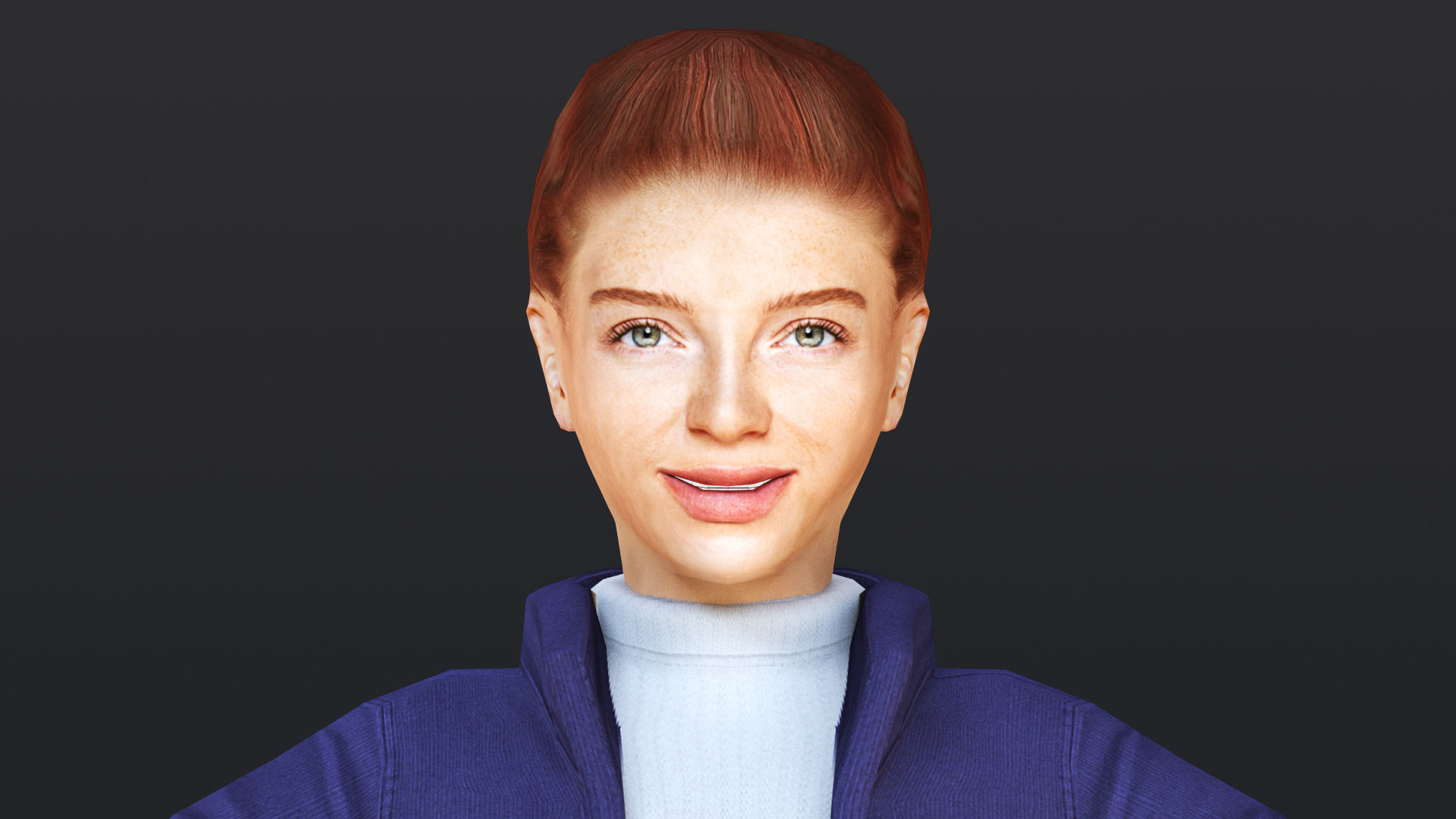 Woman 46 To 50 With 52 Animations 32 Morphs 3D Model Collection_25