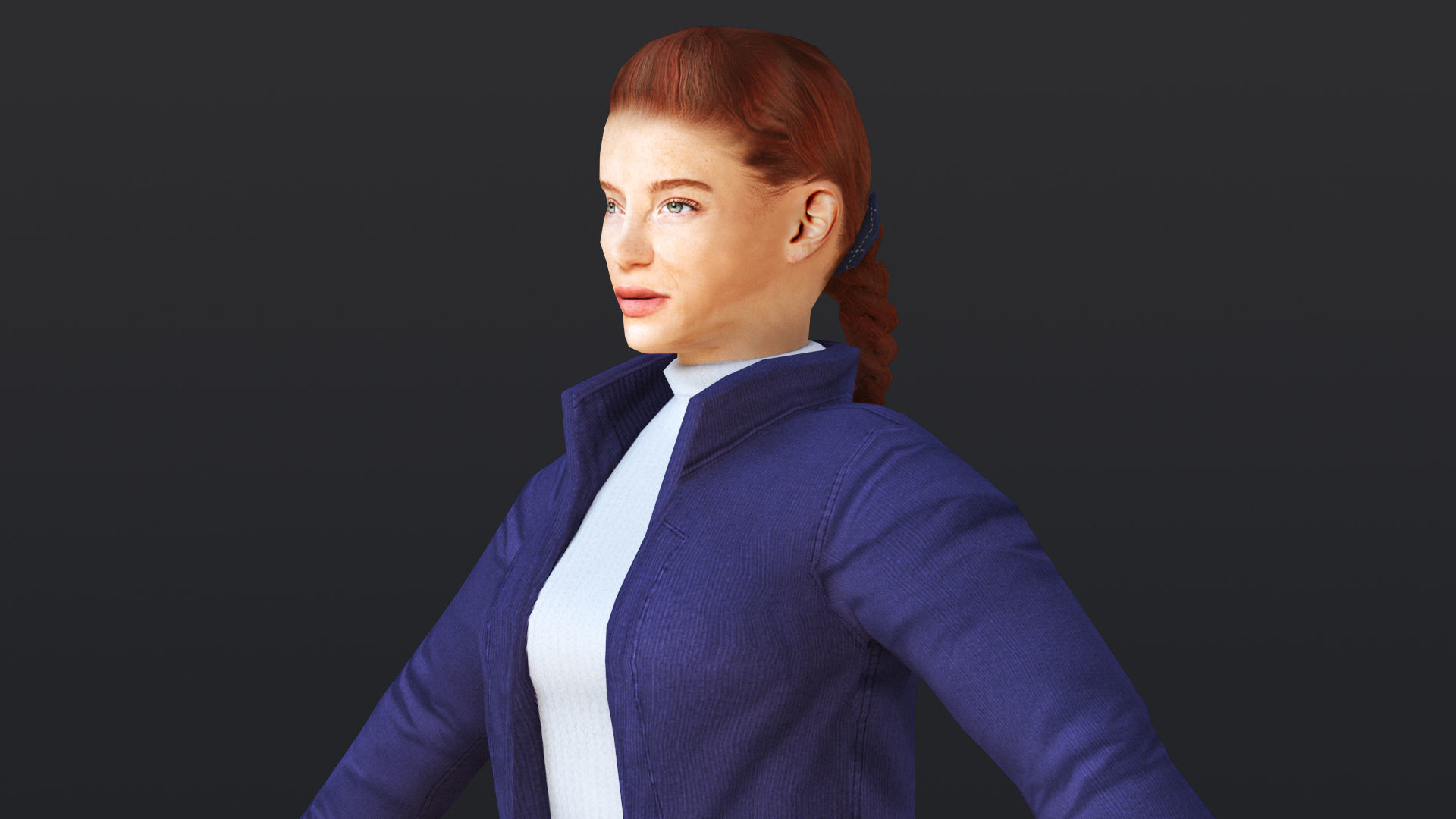 Woman 46 To 50 With 52 Animations 32 Morphs 3D Model Collection_26