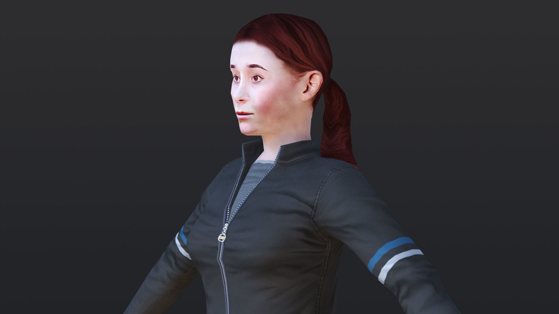 Woman 46 To 50 With 52 Animations 32 Morphs 3D Model Collection_11