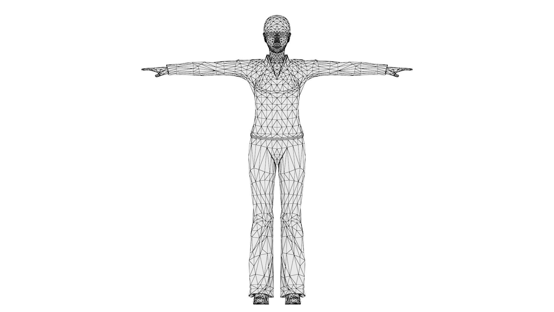 Woman 46 To 50 With 52 Animations 32 Morphs 3D Model Collection_16