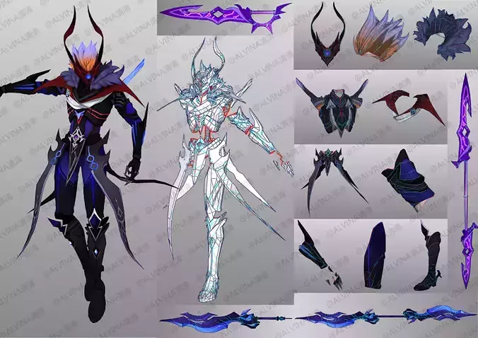 Genshin Impact Tartaglia Armor - Cosplay Pepakura Foam Full