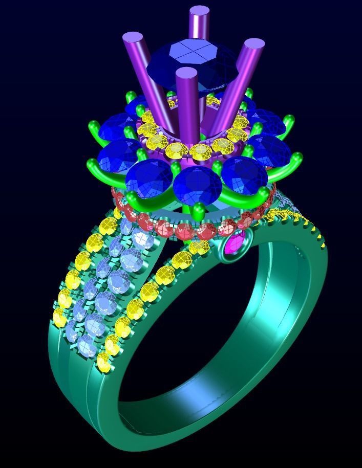 Engagement Ring 14 3D print model_6