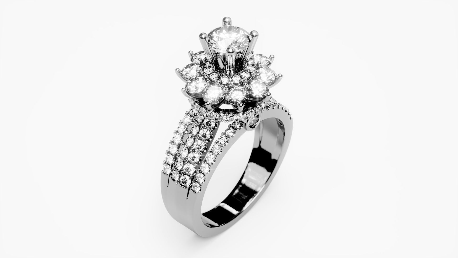 Engagement Ring 14 3D print model_1