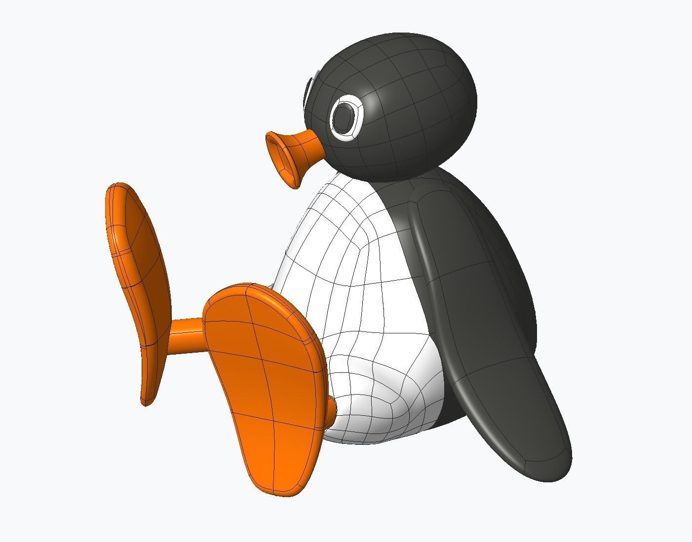 Pingu Toy 3D print model_3