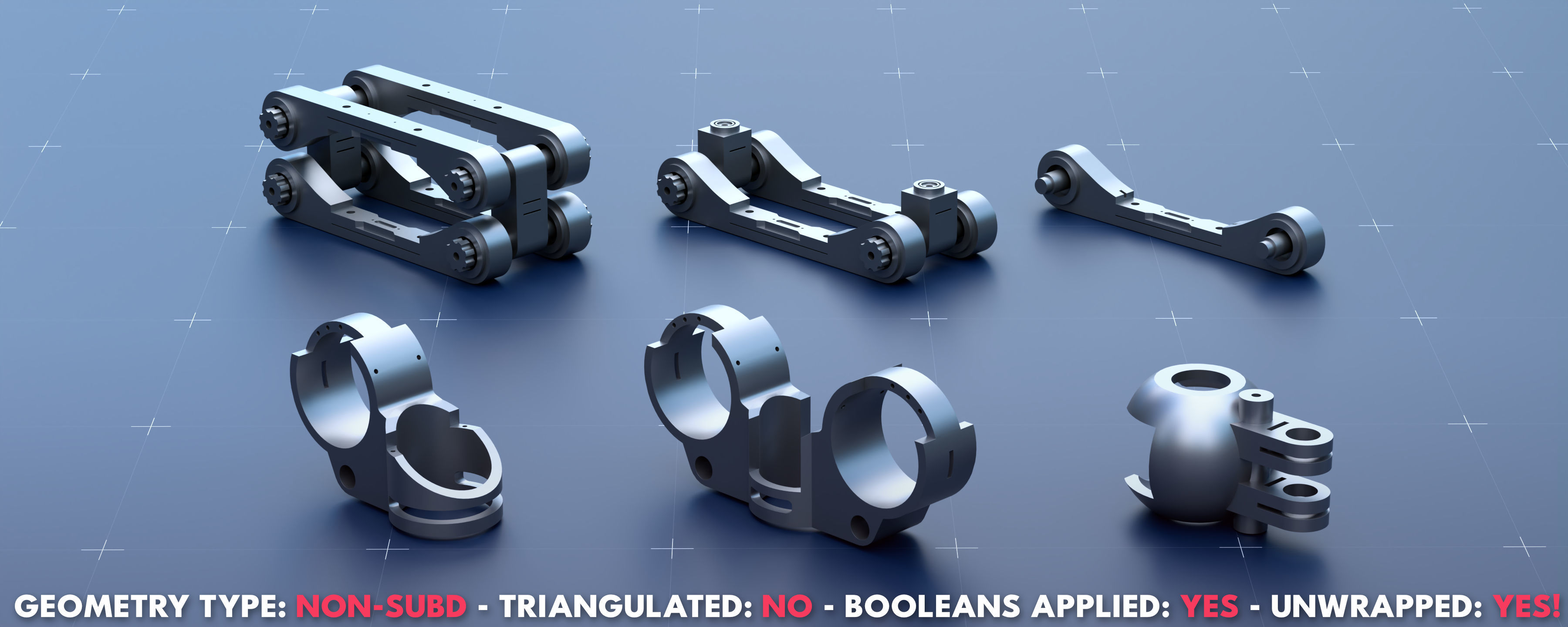 Sci-Fi Greeble Kitbash Pack 125 Models 3D model_7