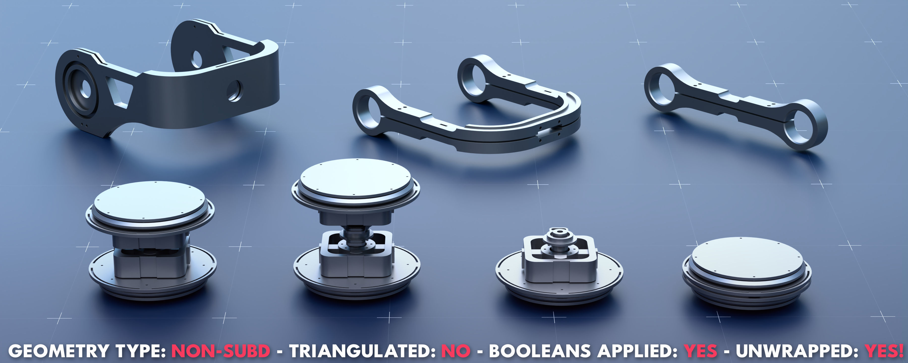 Sci-Fi Greeble Kitbash Pack 125 Models 3D model_12