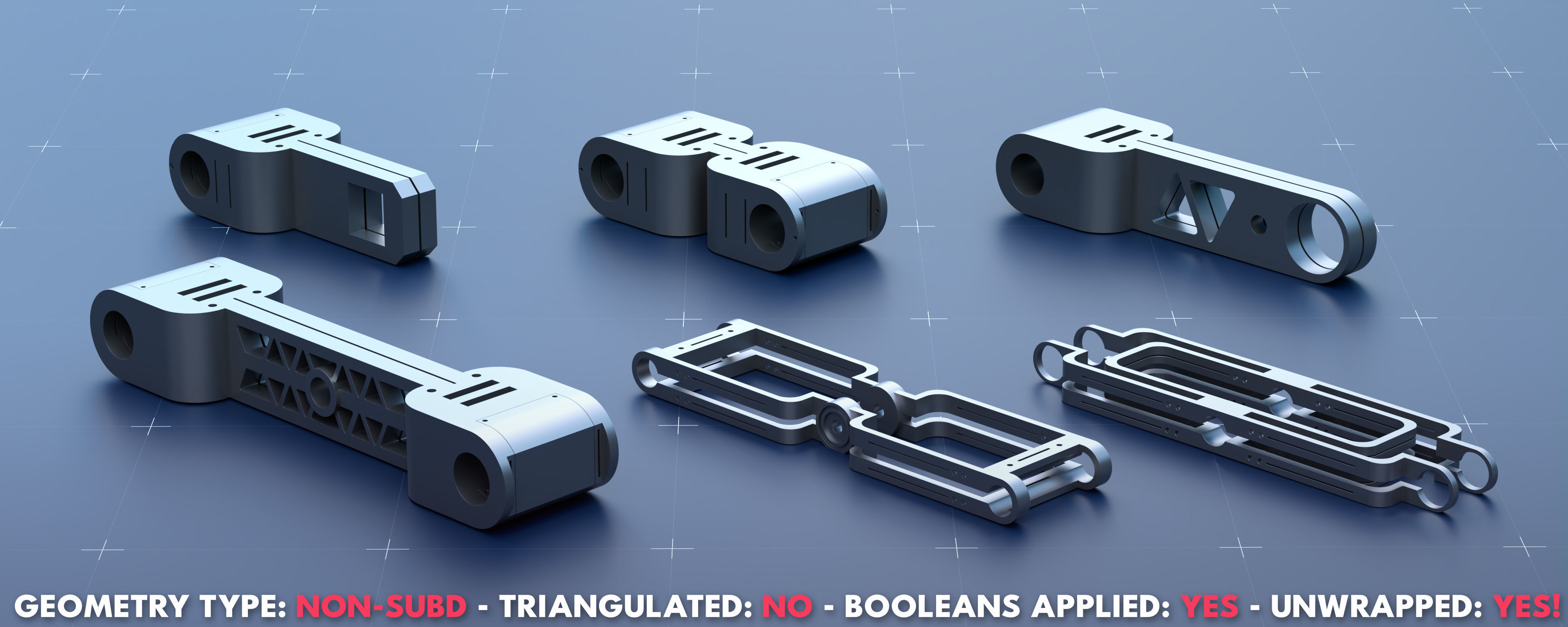 Sci-Fi Greeble Kitbash Pack 125 Models 3D model_5