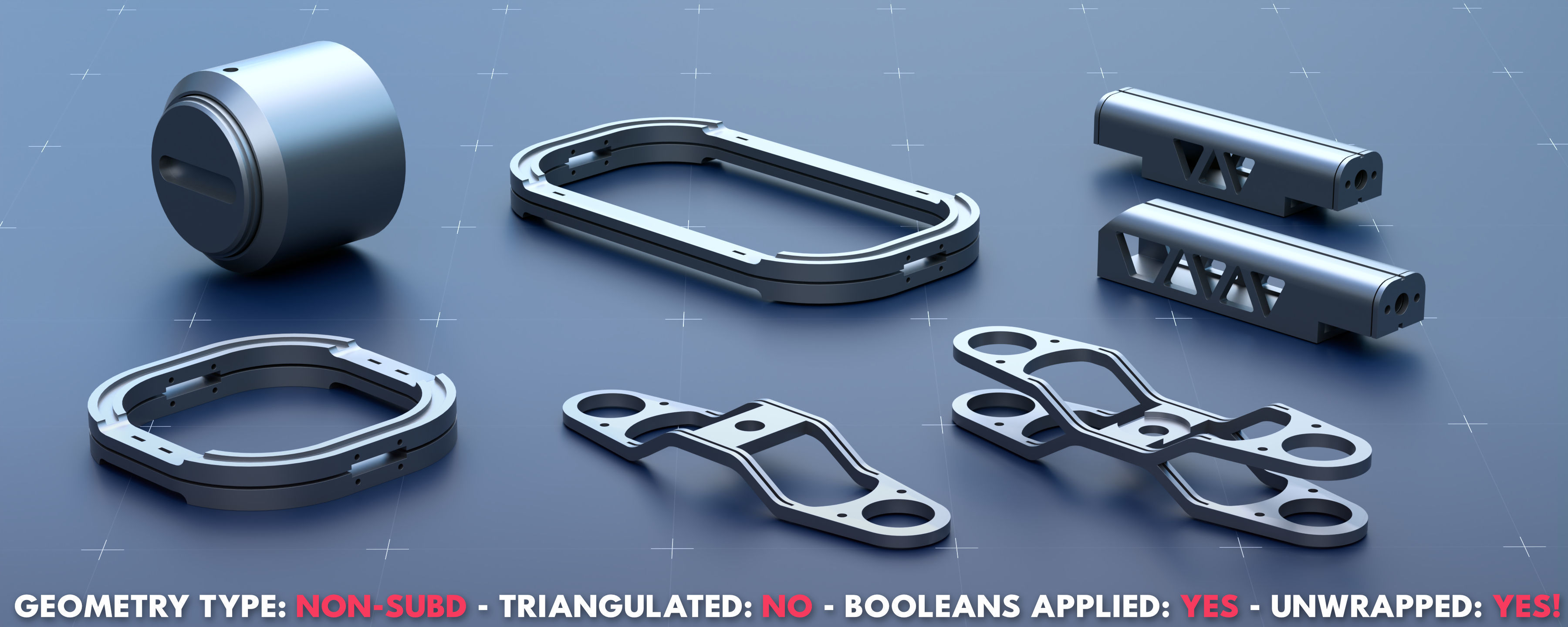 Sci-Fi Greeble Kitbash Pack 125 Models 3D model_13