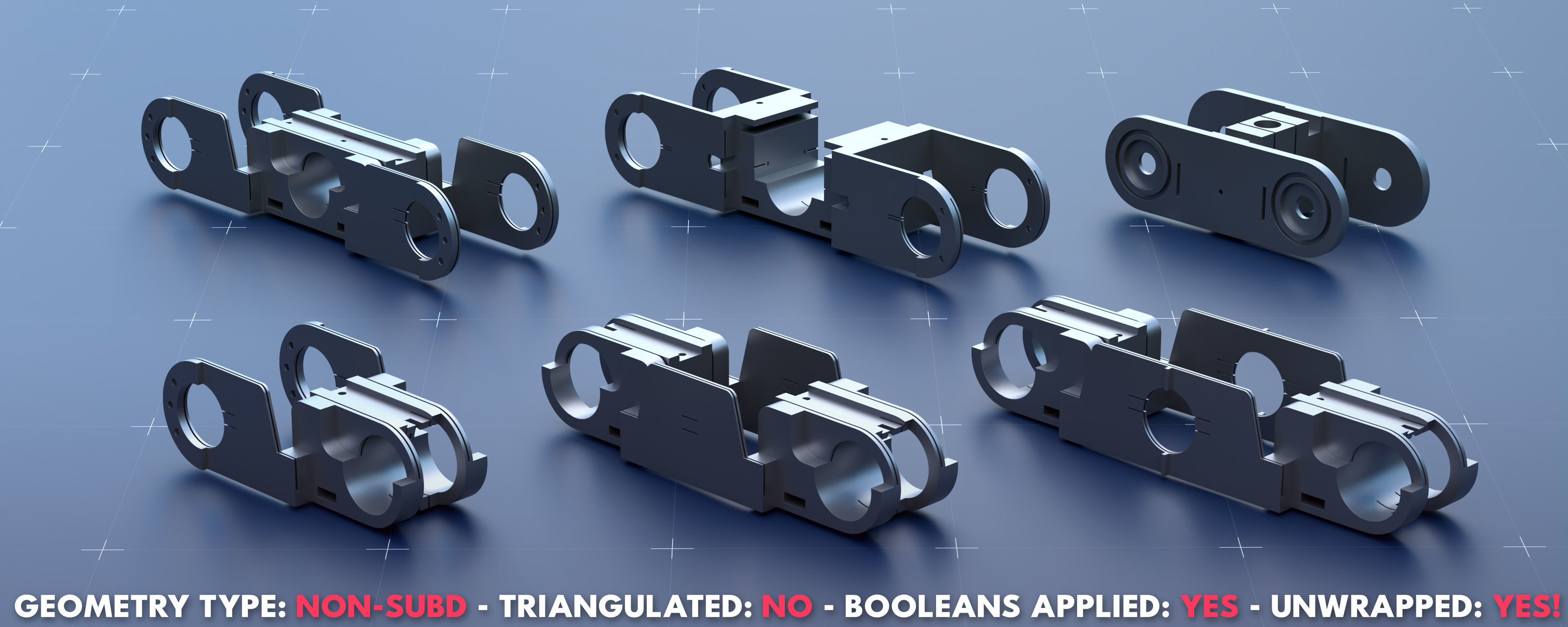 Sci-Fi Greeble Kitbash Pack 125 Models 3D model_4