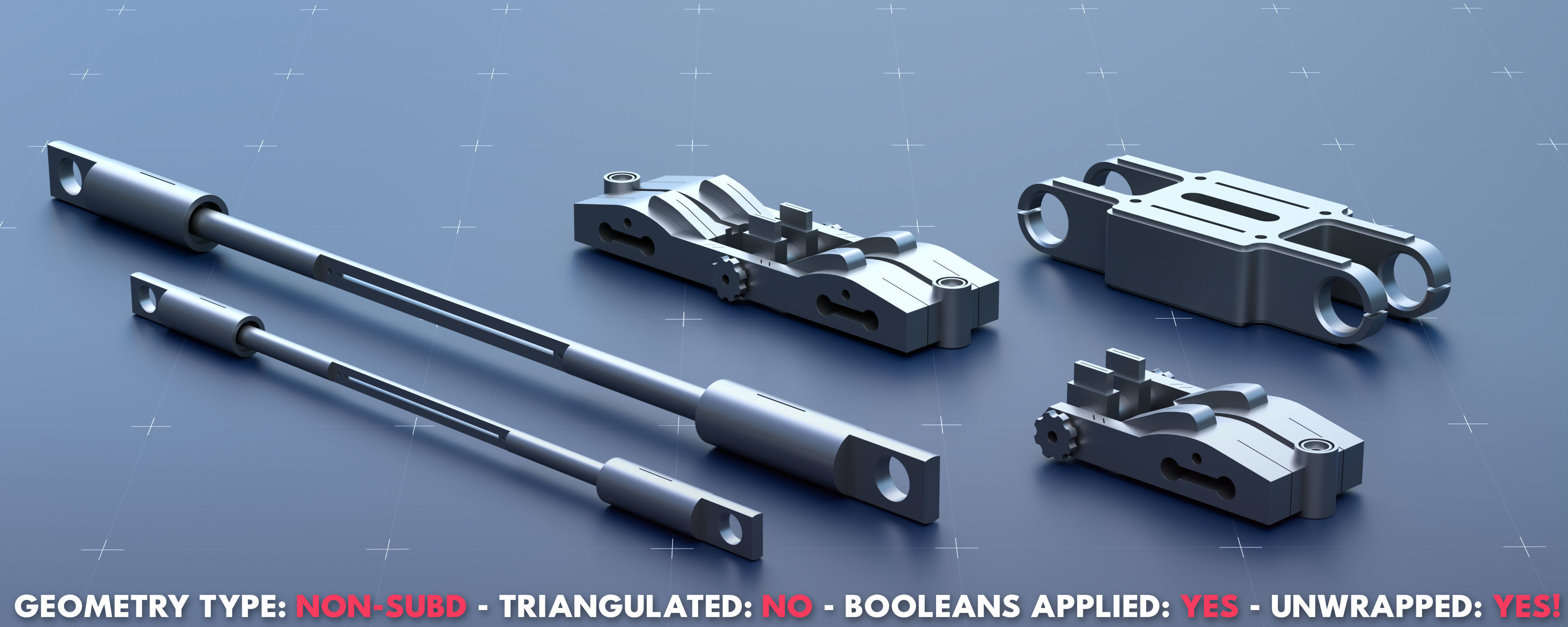 Sci-Fi Greeble Kitbash Pack 125 Models 3D model_16