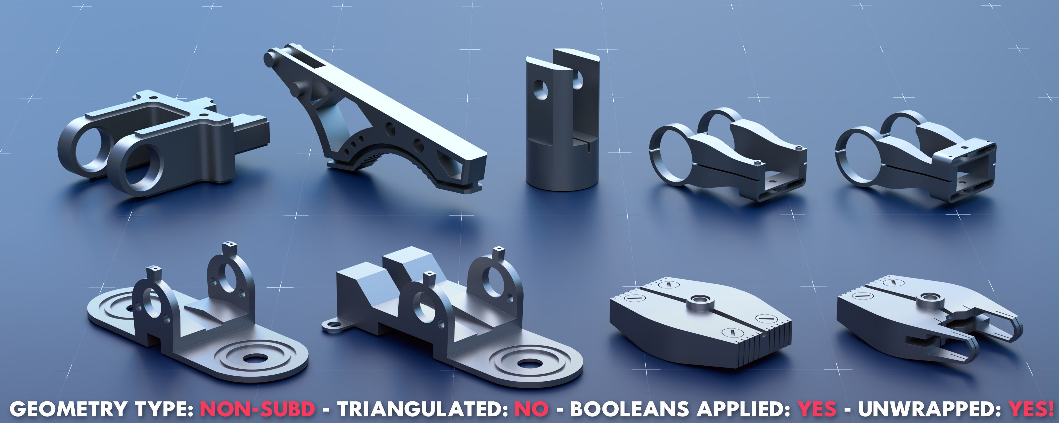 Sci-Fi Greeble Kitbash Pack 125 Models 3D model_8