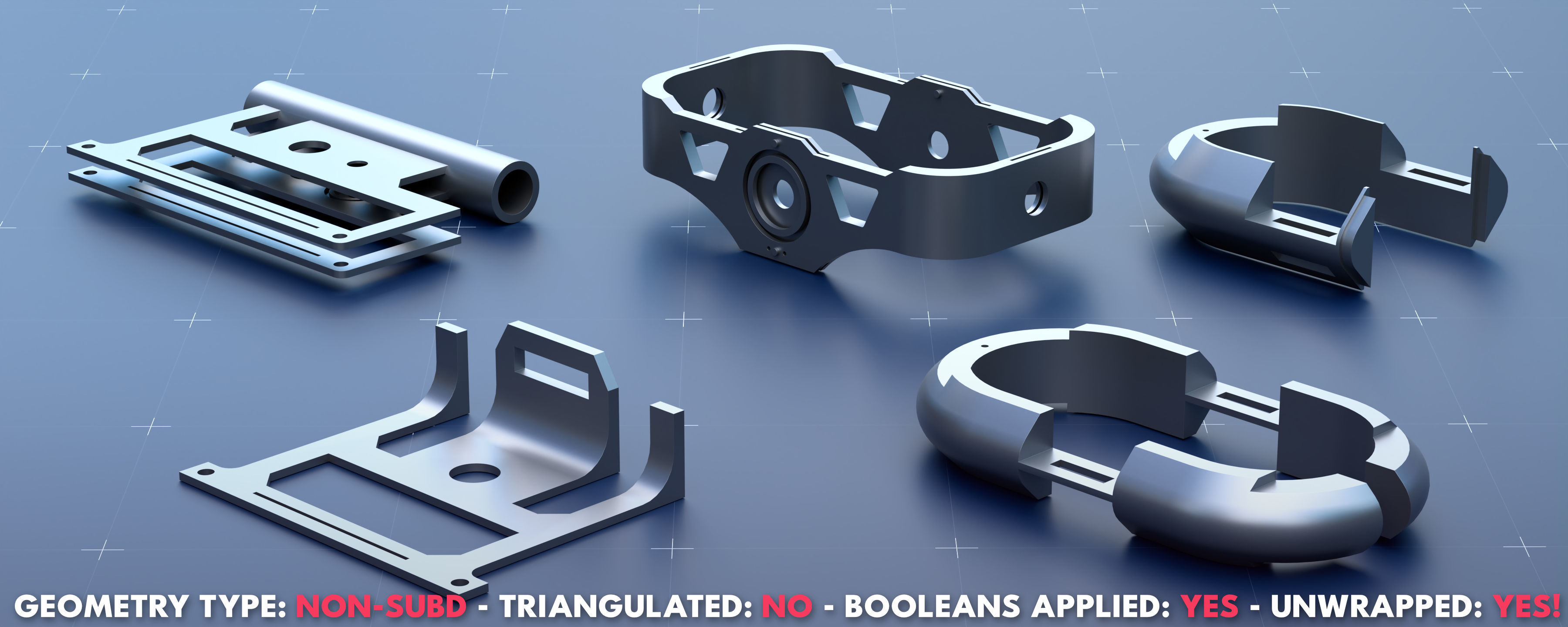 Sci-Fi Greeble Kitbash Pack 125 Models 3D model_15