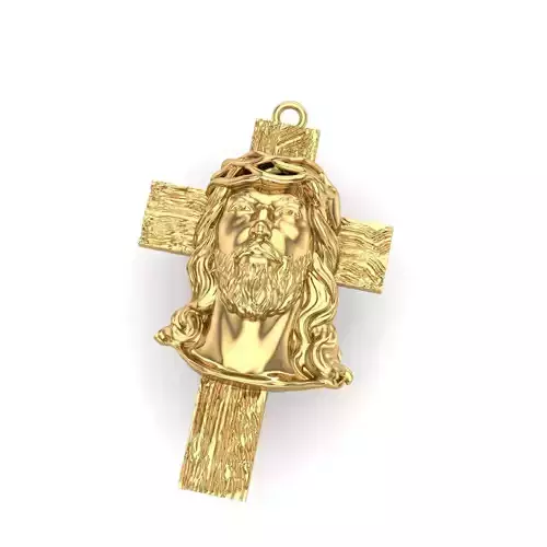 Jesus cross pendant 3D print model
