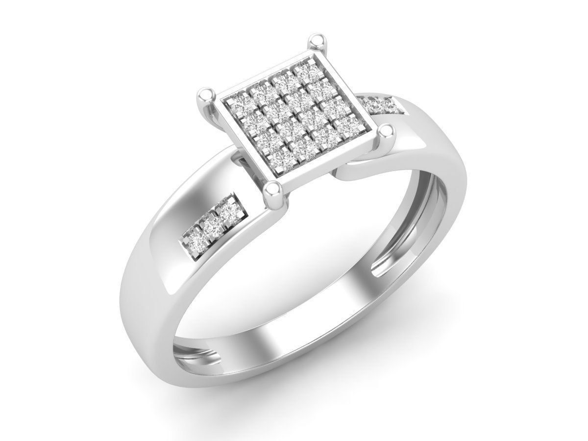 AV 472 Ladies Square Frame Micro Pave Promise Ring 3D print model_18