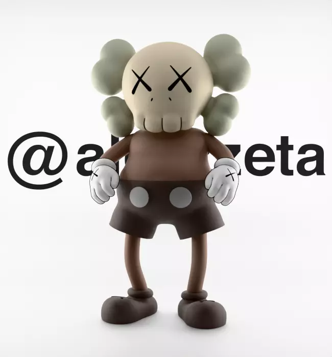 Kaws Bounty Hunters Textured Low-poly 3D model_2