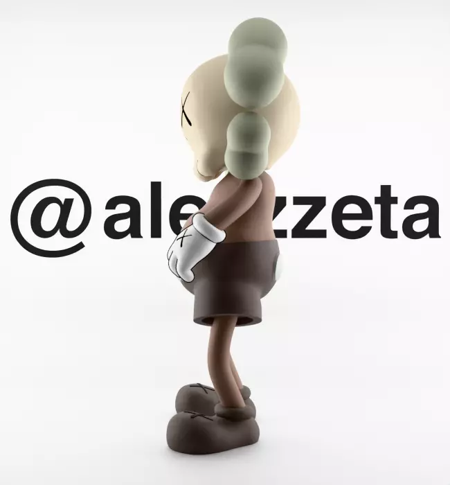 Kaws Bounty Hunters Textured Low-poly 3D model_10