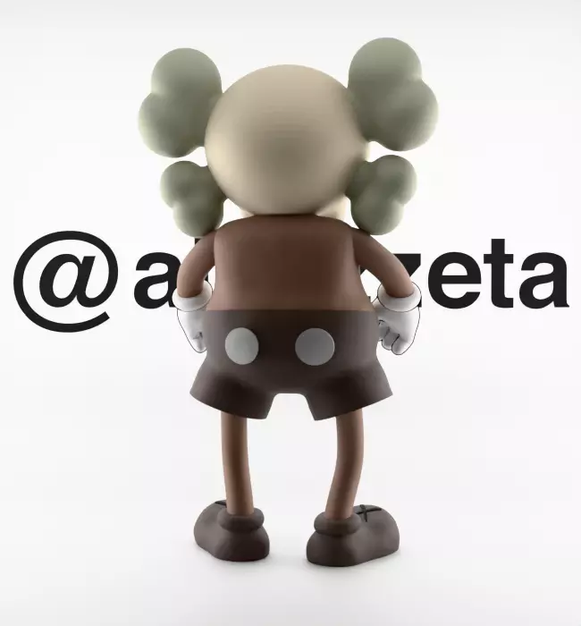 Kaws Bounty Hunters Textured Low-poly 3D model_20