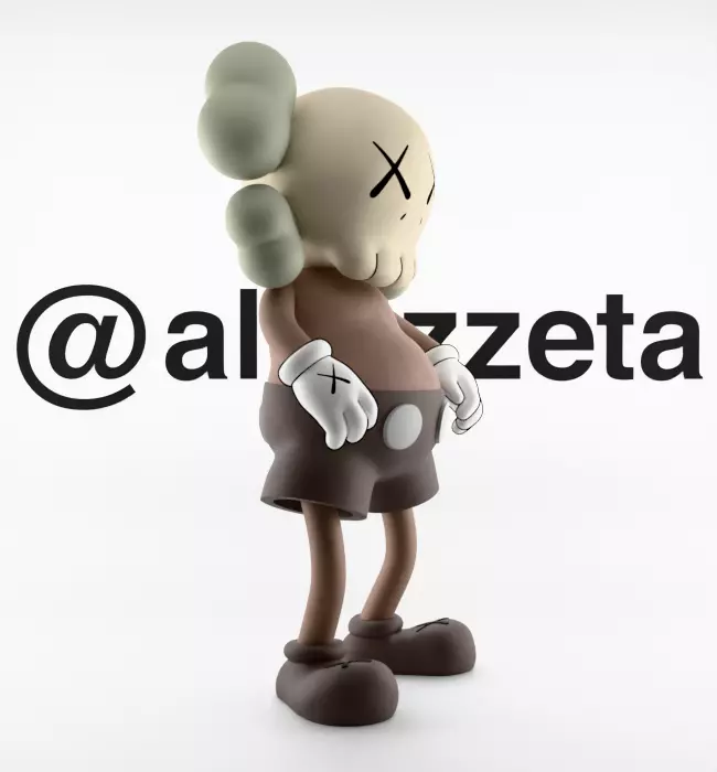 Kaws Bounty Hunters Textured Low-poly 3D model_31