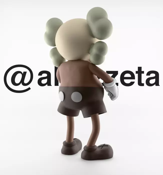 Kaws Bounty Hunters Textured Low-poly 3D model_23